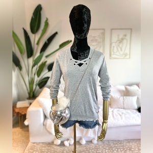 Michael Kors lace up sweater